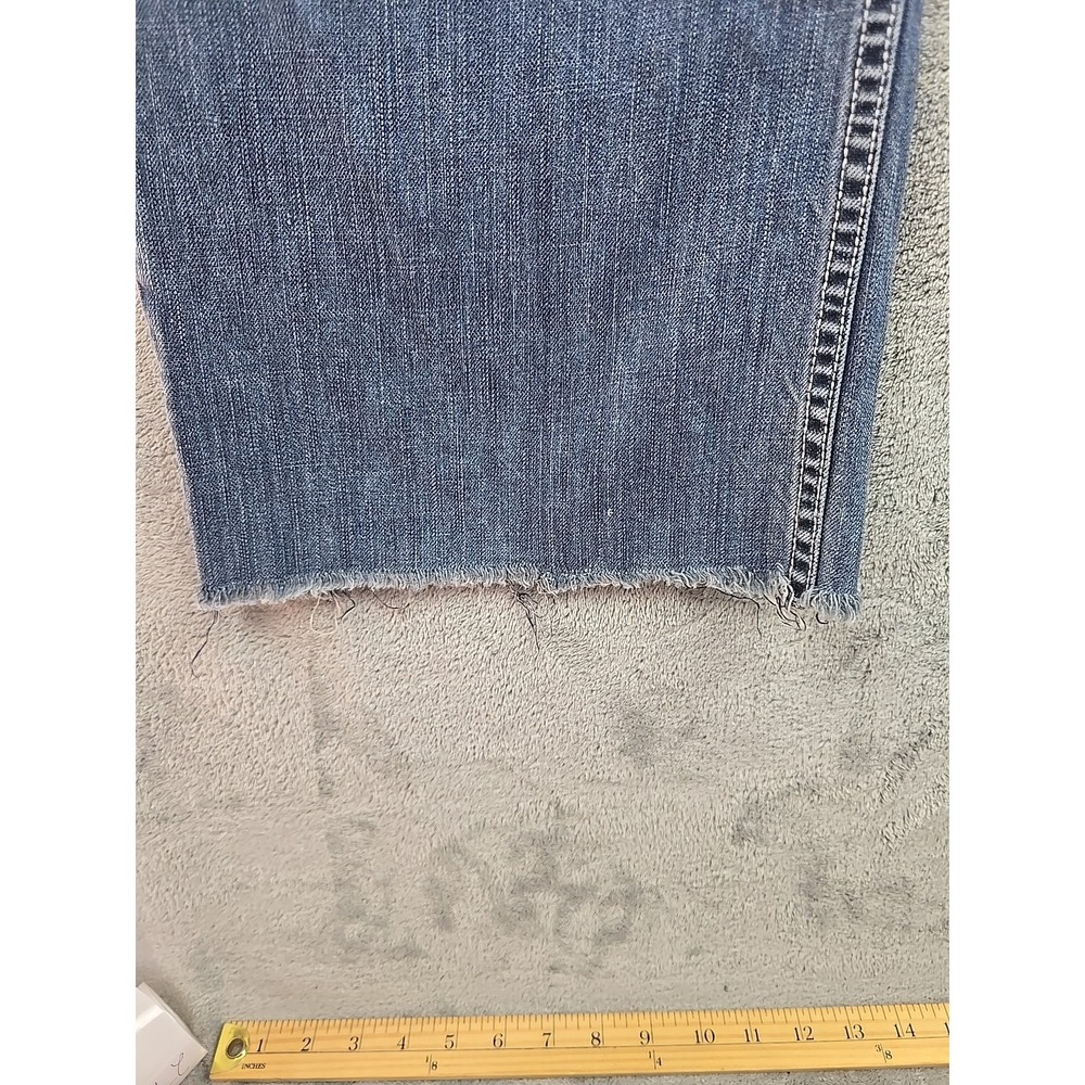 Levi's Silver Tab Jeans Mens Fit 36x27 Blue Distressed True Boot‎ Straight - Picture 6 of 16